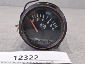 Wskaźnik ciśnienia układu pneumatycznego, VDO nr 350 040 011, dwie wsuwki, 10 bar, Autosan Ramzes, nr 350040011
