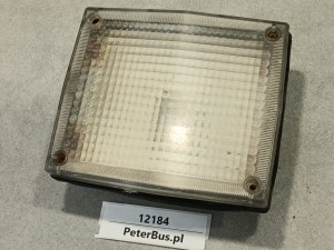 Lampa, światło cofania tylna AUTOSAN Lider, biały klosz, ZEM nr 106 8802, wymiary 15 cm x 17 cm, światło wsteczne