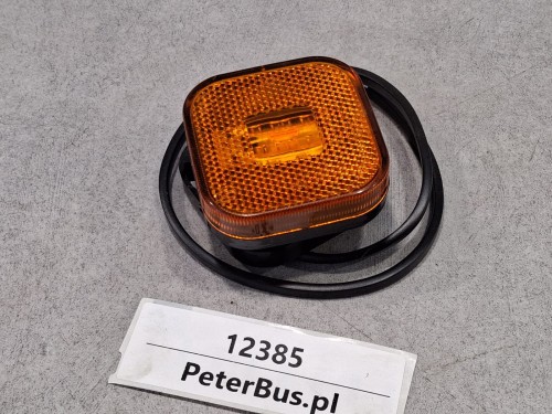 12385, Obrysówka LED kwadratowa, wymiary 6 x 6 cm, pomarańczowa, lampa obrysowa autobusu (1).jpeg