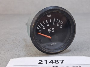 Wskaźnik ciśnienia układu pneumatycznego, VDO nr 350 040 011, dwie wsuwki, 10 bar, Autosan Ramzes, nr 350040011, BOVA Futura EURO 3