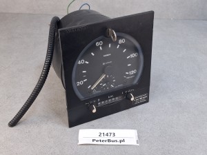 Tachograf  analogowy VOLVO VDO, zamykany na kluczyk, kwadratowy przód, typ 1318.27, numer 5079172, 2 PINy