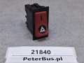 21840, Przycisk, klawisz, włącznik świateł awaryjnych, symbol trójkąta, DAV 24602, 10 PINów, czerwony klawisz (4).jpg