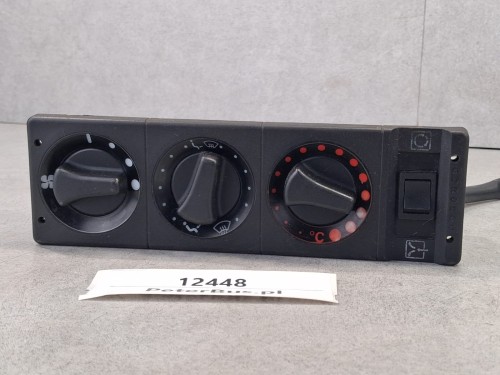 12448a, Panel sterowania AURORA, regulacji nawiewów na szybę i kierowcę, nr CBM 335-500-0005, MAN, 3 pokrętła (2).jpeg