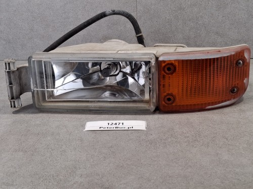12471, Halogen i kierunkowskaz przedni MAN A01, lewy przód, USZKODZONY klosz (1).jpeg