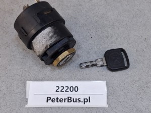 Stacyjka zapłonu SETRA S315 HD, GT-HD, stary typ, kwadratowe kluczyki, nr 52046, PA86-M40 , 6 PINów
