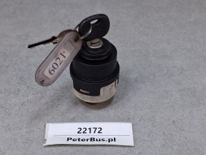 Stacyjka zapłonu autobusu BOVA Futura EURO 2-3 wraz z kluczykiem,  nr 50 988, 10 PINów 