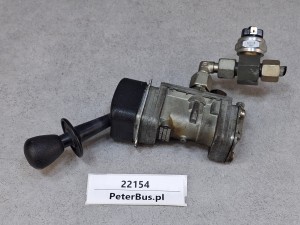 Rączka, zawór hamulca ręcznego BOVA Futura EURO 3, nr  9750030104 , WABCO nr 9617210110 
