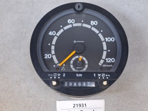 Tachograf analogowy zegarowy - okrągły, otwierany, na kluczyk, VDO, 125 km/h,  typ. 1318.27 , SCANIA IRIZAR, Omni Link , 2003 rok, na tarczki
