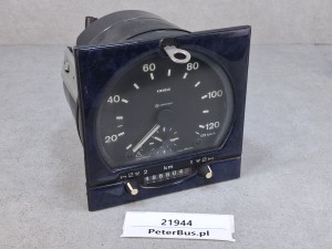 Tachograf analogowy Mannesmann VDO Typ 1318.27, na kluczyk, 24V, kwadratowy przód, rok 2000, nr 85 27 101 6412, na tarczkę