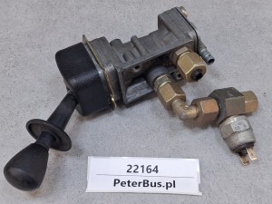 Rączka, zawór hamulca ręcznego BOVA Futura EURO 3, nr  9750030104, WABCO nr 9617210110, hamulec ręczny BOVA