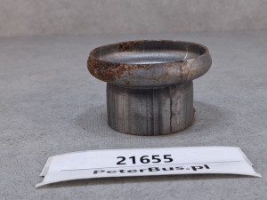Redukcja, rozszerzenie rury układu wydechowego, kołnierz 50 mm na 70 mm, wysokość 45 mm