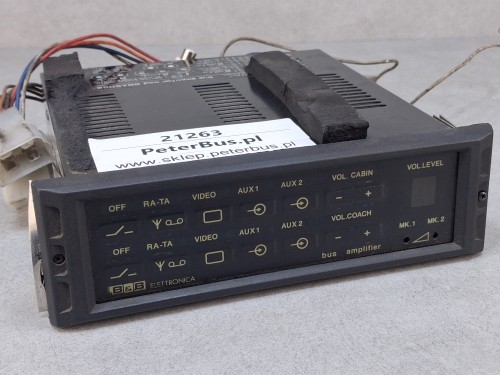 21263, BBASD80 Wzmacniacz audio autobusowy B&B Electronica, wyjście na 2 mikrofony, bus amplifier, GWARANCJA 100% sprawności, używany, sprawdzony (7).jpg