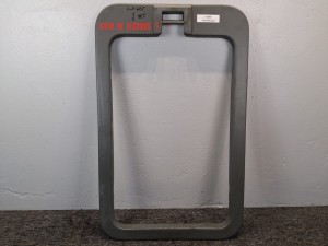 Ramka wewnętrzna szyberdachu autobusu, montażowa, od strony pojazdu, wymiary długość 98,5 x 61,5 cm szerokość, oryginał, szary kolor, ramka luku dachowego