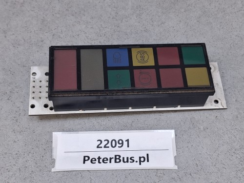 22091, Zestaw kontrolek pulpitu MERCEDES-CITARO VDO nr 1521.72.033.01  (9).jpg
