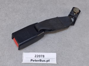 Klamra, zapinka pasa bezpieczeństwa, autobusowego, na pasku, długość całkowita 22 cm 