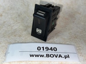 Przycisk, klawisz, włącznik pulpitu autobusu miejskiego MAN 
