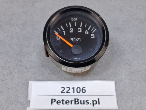 22106, Wskaźnik, zegar ciśnienia oleju nr 644 060 7010, SETRA S315, nr 7.721.011 (3).jpg