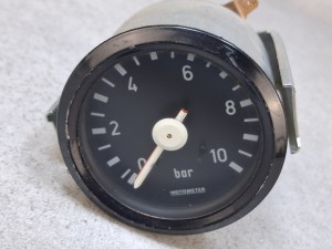 Wskaźnik ciśnienia MOTOMETER 10 bar, ciśnienie powietrza, wskaźnik ciśnienia układu pneumatycznego