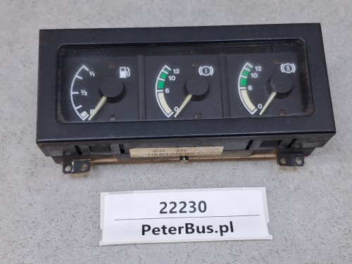 22230, 3 wskaźniki TEMSA SAFARI, MAN, wskaźnik paliwa 88 233 089 0016, wskaźnik ciśnienia powietrza 88 233 089 0025, 88 233 089 0026, 3 zegary z obudową nr 110.801010005  (4).jpg
