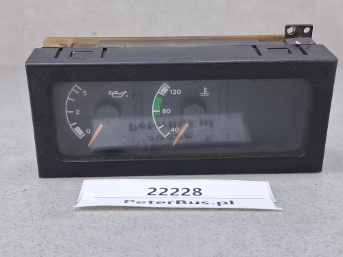 22228, Zestaw zegarów, 2 zegary MAN 81.27202.6094, VDO 110.801010008, ciśnienie oleju, temperatura cieczy (6).jpg