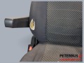12693, ISRI Fotel kierowcy autobusu, pneumatyczny, dwa podłokietniki, regulacja odległości od kierownicy, pas 3-punktowy, zagłówek, widoczne przetarcia, tapicerka do prania lub wymiany, kompletny, (7).jpg