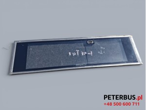 Drzwi autobusu SETRA S315, szklane, jedna szyba, przyciemniana, wymiary szyby 60,5 x 236,5 cm, wymiary całości 70 x 253,5 cm z uszczelkami, szyba Webasto Arva