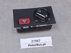 Włącznik świateł SCANIA S139 1540673, 07W52T nr 0451601, włącznik świateł awaryjnych, SCANIA KOREA 0431601, 9 PINów
