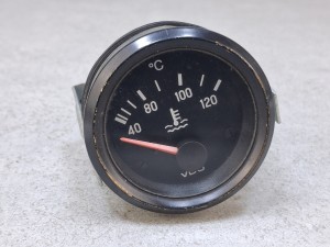 Wskaźnik temperatury wody BOVA EURO 3 FHD, FLD, dwie wsuwki, VDO nr 310 030 031, 8-16 volt, zasilanie 12 volt, skala 40-120 stopni