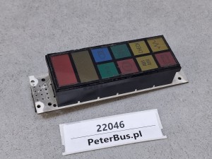 VDO 1521.72.033.02, wyświetlacz deski rozdzielczej, kontroli ABS, ASR, CHECK, ładowanie, kierunkowskazy, światła