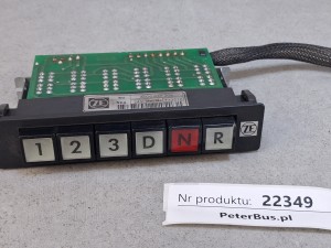 Selektor, klawisze 123DNR zmiany biegów automatycznej skrzyni biegów HP-500, ZF,  Stl. 6006 017 208, 24V, SUFFER 721-623.215, 0501 208 984, płytka SEUFFER 721-623.216