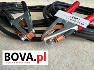 Przewody rozruchowe autobusowe, długie 7,2 metra, przekrój 35 mm2 - NOWE, z mocnymi zaciskami 