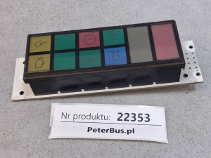 VDO 1521.72.033.02, wyświetlacz deski rozdzielczej, kontroli ABS, ASR, CHECK, ładowanie, kierunkowskazy, światła 