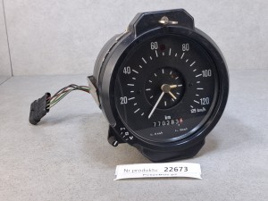 Tachograf analogowy ZMP MERA-POLTIK, Vmax 125 km/h, z zegarem, wtyczka 4 PINy, rejestruje czas pracy jednego kierowcy