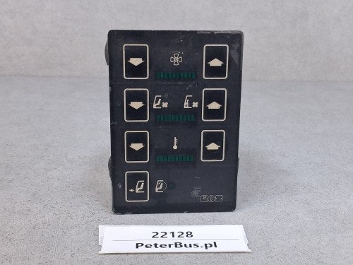 22128, NIESPRAWNY Panel sterowania nawiewami, temperaturą, nadmuchem EOS Coach, HEAVAC nr 121.045, tylko na części, nie działa (5).jpg