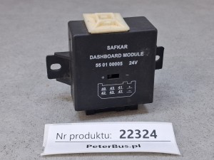 Moduł deski rozdzielczej SAFKAR 55 01 00005, zasilanie 24V, 8 PINów