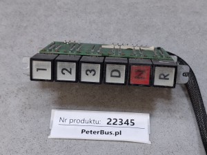Selektor zmiany biegów autobusu 123DNR, pionowy, Mercedes Citaro, nr 6006 017 286, SEUFFER 721-623.216, nr 0501 208 984, rocznik 2002