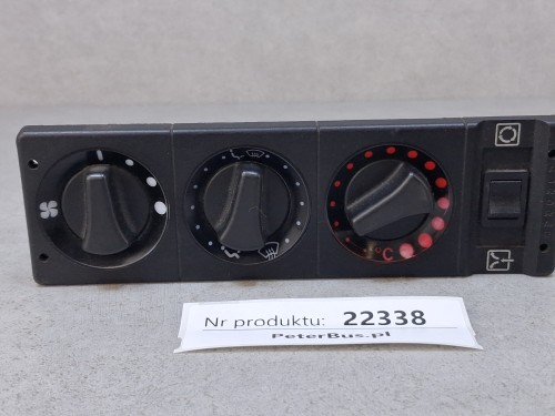 22338, Panel sterowania ogrzewaniem MAN Compact 7000 Aurora 3355000006, 3 pokrętła, nr CBM 335-500-0009 (10).jpg