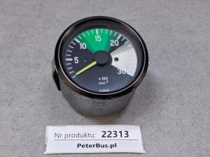Obrotomierz VDO 003.542.22.16, skala 3000 obrotów, 24V, 1200 Hz