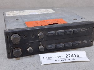 USZKODZONY Wzmacniacz autobusowy BLAUPUNKT BCA 08 TA, nr 7 607 803 010, panel sterownia RADIO, kaseta, AUX, video - niesprawny, tylko na części, nr 7607803010, bez gwarancji