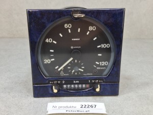 Tachograf analogowy Mannesmann VDO Typ 1318.27, na kluczyk, 24V, kwadratowy przód, 1995 rok , na tarczkę, MAN A32, Berkhof, nr 85 27101 6412