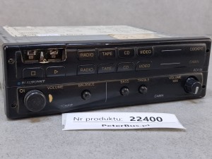 Wzmacniacz autobusowy  BLAUPUNKT BCA 05, nr 7 607 005 200 5, panel sterownia RADIO, kaseta, CD, video   - 100% sprawny, widoczne braki w obudowie - obniżona cena