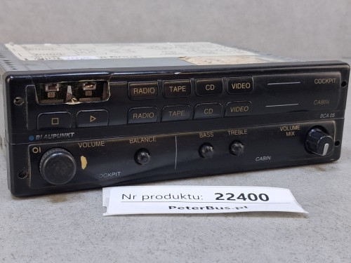 22400, Wzmacniacz autobusowy  BLAUPUNKT BCA 05, nr 7 607 005 200 5, panel sterownia RADIO, kaseta, CD, video   - 100% sprawny, widoczne braki w obudowie - obniżona cena (6).jpg