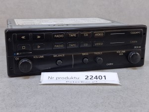 Wzmacniacz autobusowy  BLAUPUNKT BCA 05, nr 7 607 005 200 5, panel sterownia RADIO, kaseta, CD, video   - 100% sprawny 