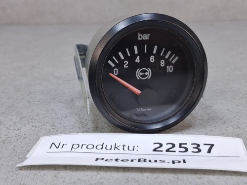 22537, Zegar ciśnienia układu pneumatycznego VDO nr 350 040 0111, skala 0-10 bar, ciśnienie powietrza, 10=194 ohm, 24 V (7).jpg