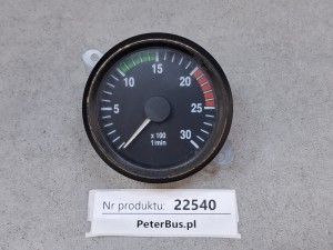 Obrotomierz VDO nr 333 025 01 7X, VDO nr N 02 062 025, 24 V, rocznik 2001, K-nr 1460.333 025 01 7X, skala 3000 obrotów, 24 volt