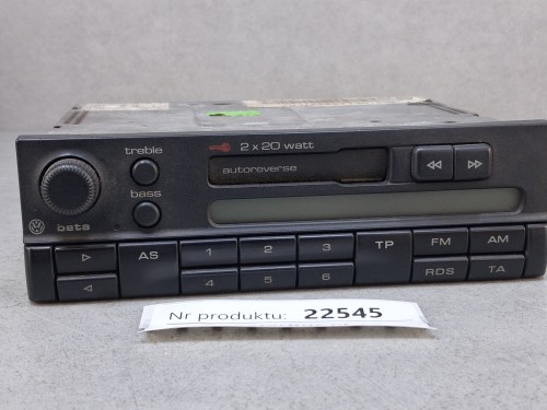 22545, USZKODZONE radio VW beta 4, 3BO 035 152, 2 x 20 watt, niesprawne, na części, dawca podzespołów  (7).jpg