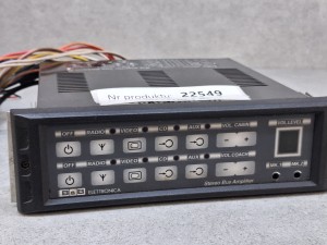BBASD80 Wzmacniacz audio autobusowy B&B Electronica, wyjście na 2 mikrofony, bus amplifier, GWARANCJA 100% sprawności, sprawdzony, gotowy do użytku