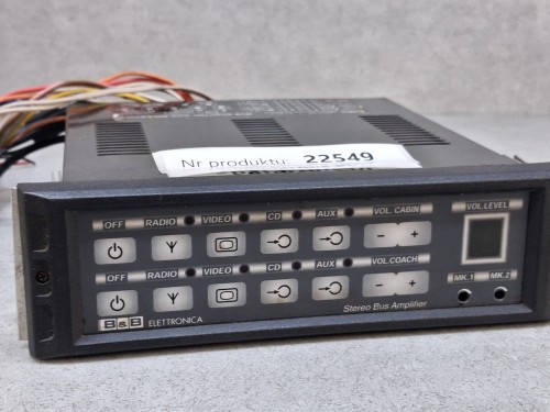 22549, BBASD80 Wzmacniacz audio autobusowy B&B Electronica, wyjście na 2 mikrofony, bus amplifier, GWARANCJA 100% sprawności, sprawdzony, gotowy do użytku (9).jpg