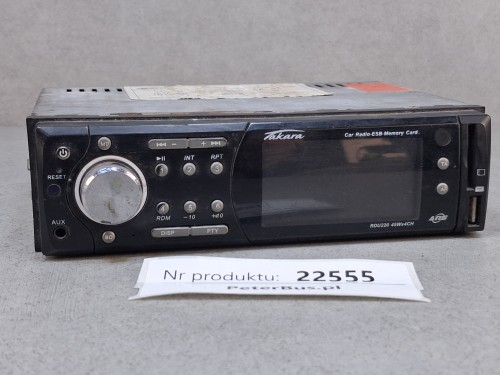 22555, USZKODZONE radio Takara Multimedia RDU22, 12 V, niesprawne, na części, dawca podzespołów  (4).jpg