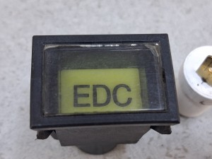 Kontrolka świetlna EDC, informacyjna kontrolka deski rozdzielczej, w zestawie lampka z gniazdem na 2 PINy